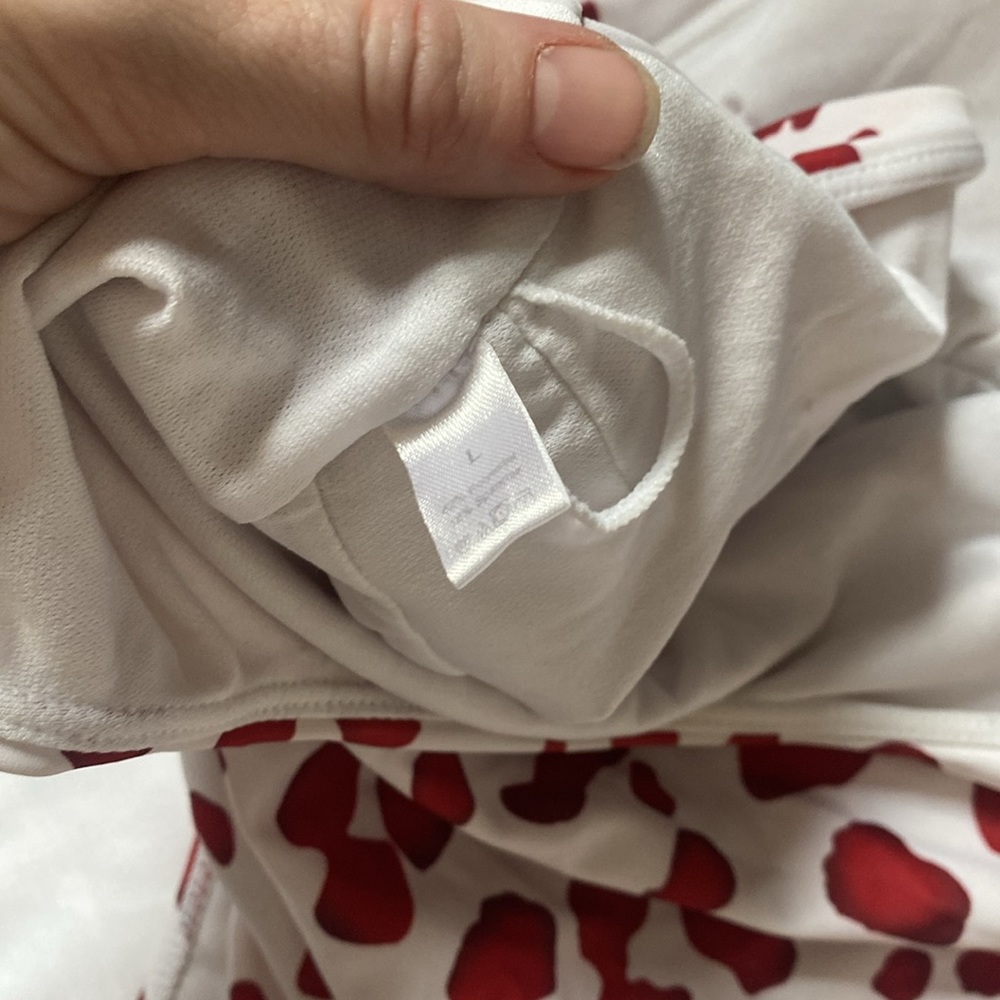 Red leopard high cut swimsuit - Picture 5 of 5